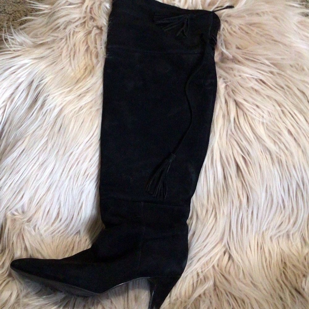 Nine West Black Over the Knee Boots